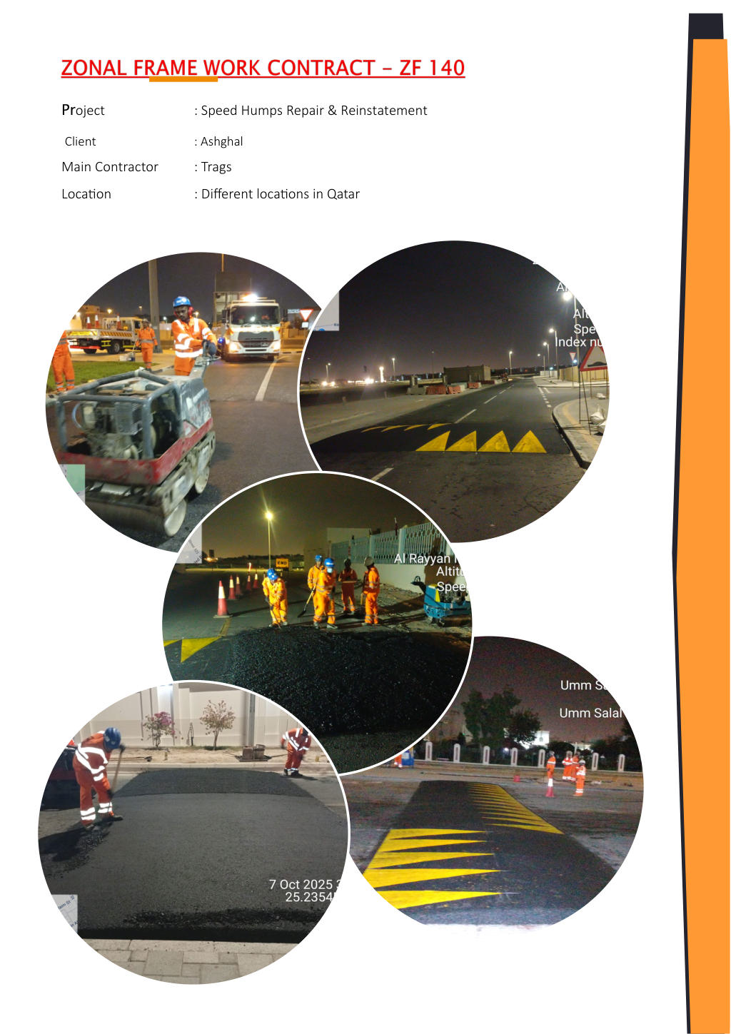 Speed Humps Repair & Reinstatement