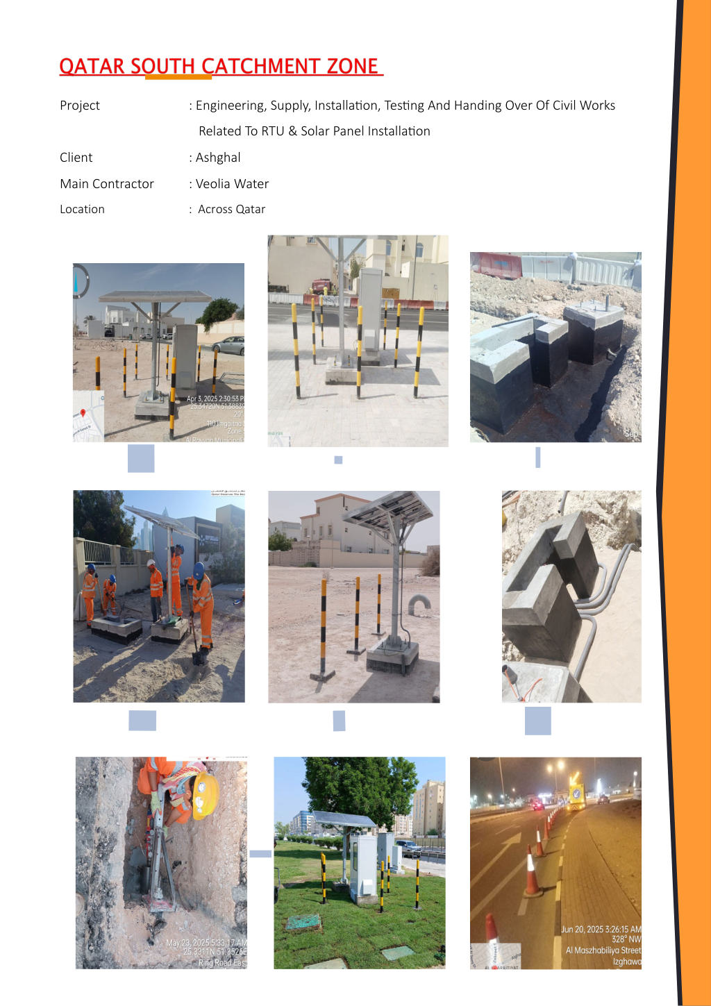 RTU & Solar Panel Civil Works